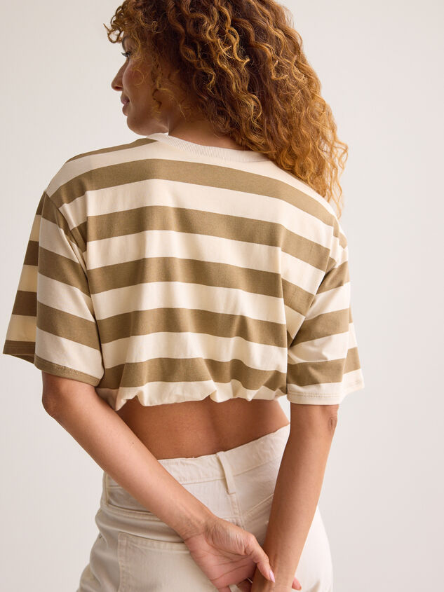Patricia Stripe Bubble Tee Detail 6 - AS Kids
