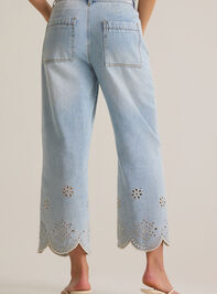 Natalee Embroidered Eyelet Jeans Detail 4 - AS Kids