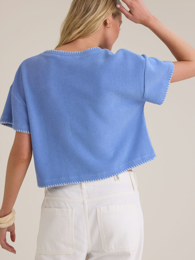 Makenzie Ribbed Whipstitch Top Detail 4 - AS Kids