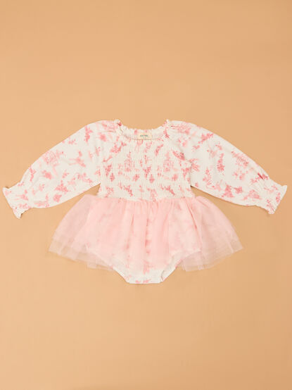 Angelica Smocked Ballerina Bubble - AS Kids