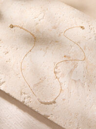 Golden Tide Pearl Slider Necklace Detail 2 - AS Kids