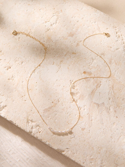 Golden Tide Pearl Slider Necklace - AS Kids