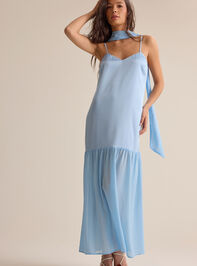 Alessa Scarf Maxi Dress Detail 2 - AS Kids