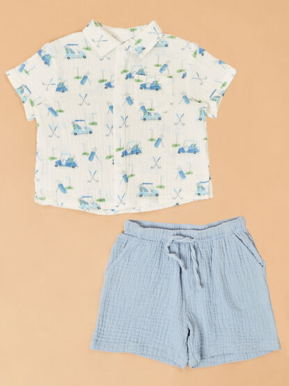 Golf Cart Polo Toddler Set - ALTAR'D STATE KIDS