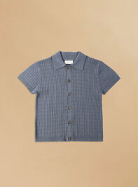 Aiden Knit Polo by Rylee + Cru - ALTAR'D STATE KIDS