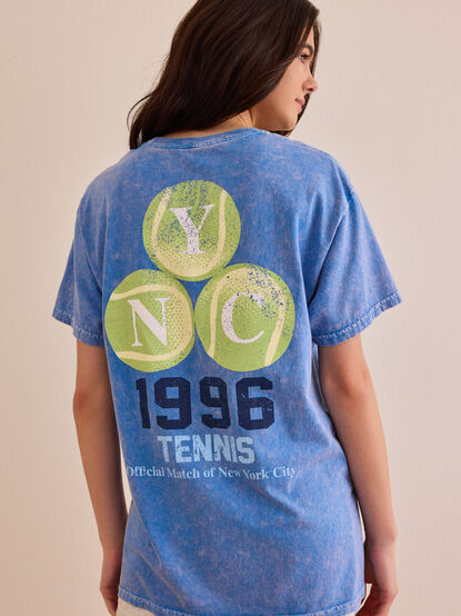 NYC Tennis Oversized Tee - AS Kids