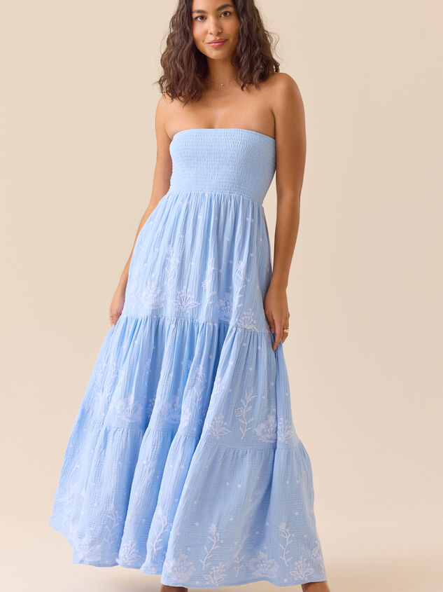 Melanie Strapless Maxi Dress Detail 2 - ALTAR'D STATE KIDS