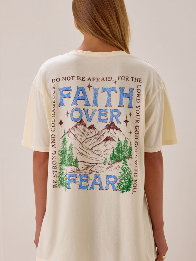 Faith Over Fear Mountain Tee Detail 5 - AS Kids