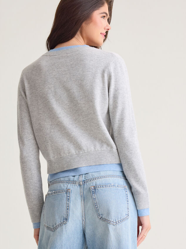 Davina Double Layer Cardigan Detail 4 - AS Kids