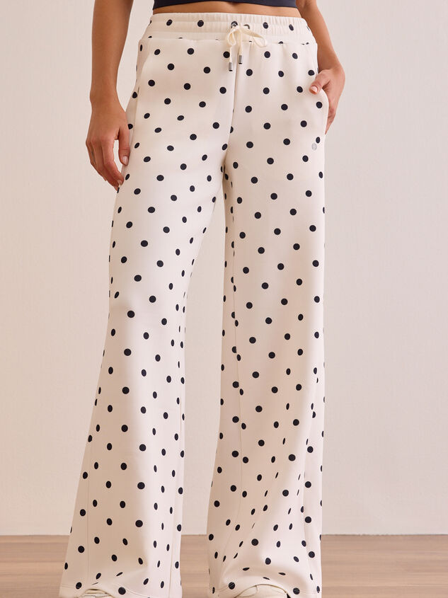 Supersoft Wide Leg Polka Dot Pant Detail 2 - AS Kids