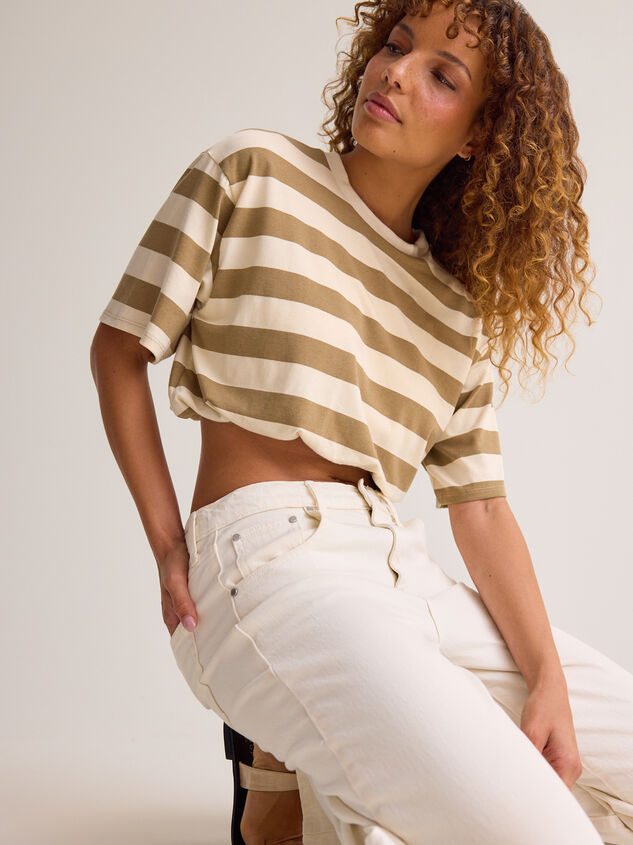 Patricia Stripe Bubble Tee Detail 4 - AS Kids