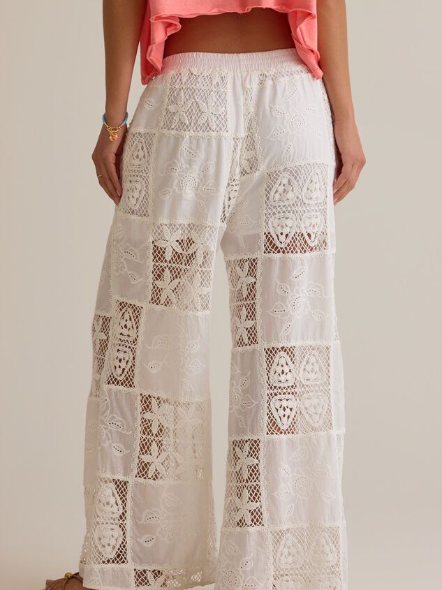 Hibiscus Patchwork Crochet Pant Detail 6 - ALTAR'D STATE KIDS