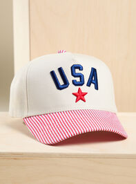USA Striped Trucker Hat - AS Kids