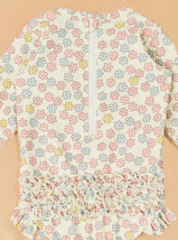 Sarah Long Sleeve Ruffle Butt Swimsuit Detail 5 - ALTAR'D STATE KIDS