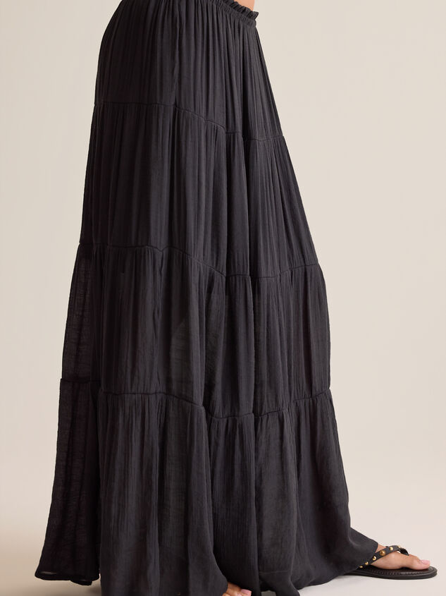 Tate Tiered Flowy Maxi Skirt Detail 3 - AS Kids