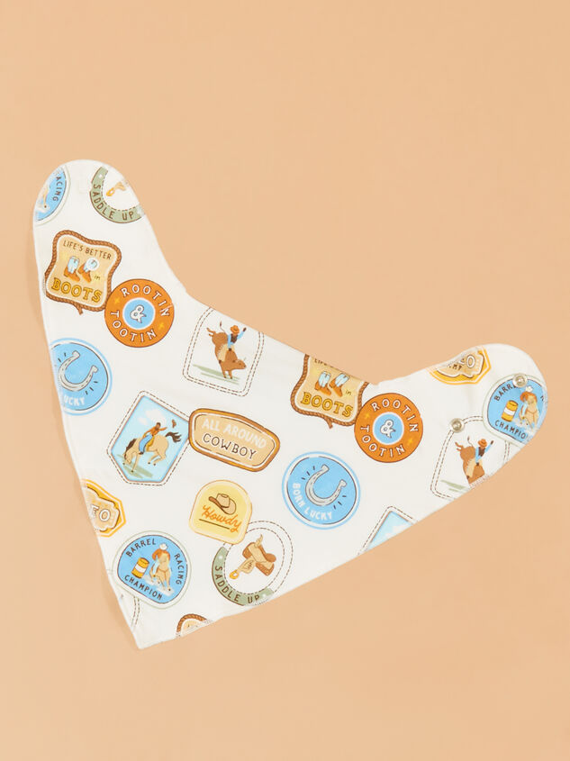 Cowboy Cutie Swaddle and Bib Detail 3 - ALTAR'D STATE KIDS