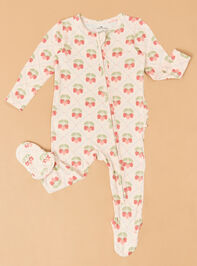 Sweet Strawberry Ruffle Back Footie Detail 2 - ALTAR'D STATE KIDS