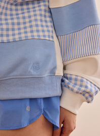 Twirl Gingham Striped Pullover Detail 5 - ALTAR'D STATE KIDS