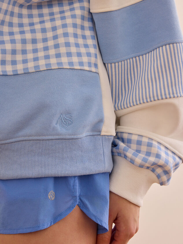 Twirl Gingham Striped Pullover Detail 5 - ALTAR'D STATE KIDS