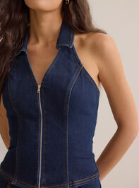 Rori Denim Zip Vest Detail 2 - AS Kids