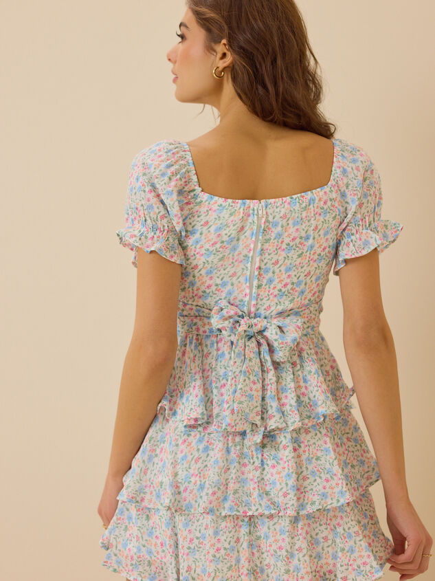 Carsynn Floral Mini Dress Detail 5 - ALTAR'D STATE KIDS