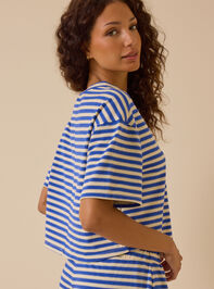Nyra Stripe Relaxed Top Detail 3 - ALTAR'D STATE KIDS