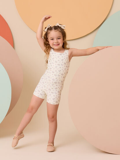 Cleo Floral Unitard - AS Kids