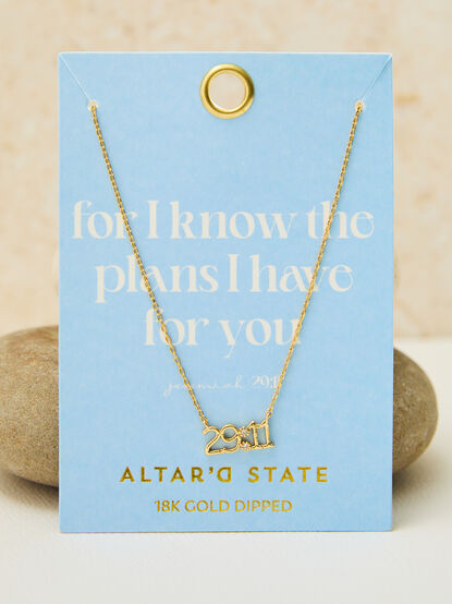 18k Gold Jeremiah 29:11 Necklace - ALTAR'D STATE KIDS