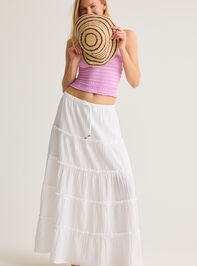 Gillian Tiered Maxi Skirt Detail 5 - AS Kids