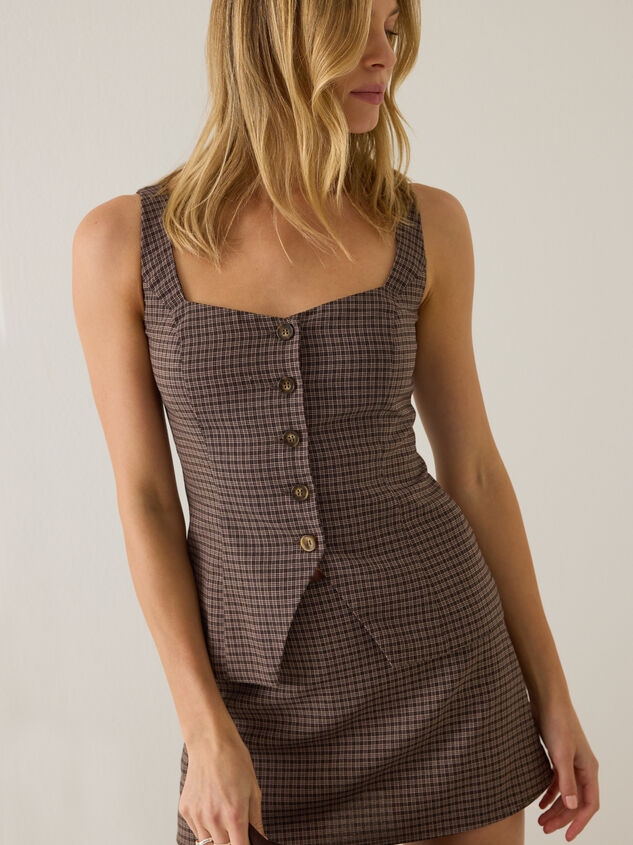 Blake Button Front Vest Top - AS Kids