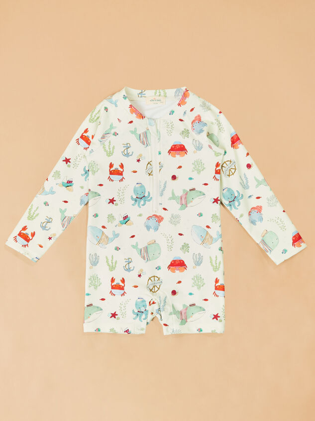 Sailor Sea Romper Swimsuit Detail 2 - ALTAR'D STATE KIDS