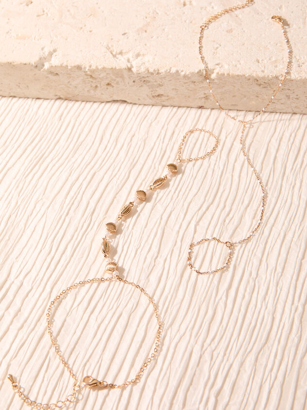Shell Gold Hand Chain Detail 2 - AS Kids