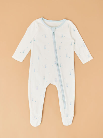 Blue Bunny Footie by Mudpie - ALTAR'D STATE KIDS