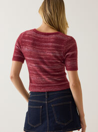 Scout Multi Stripe Marled Sweater Detail 6 - AS Kids