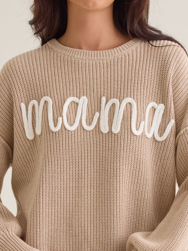 Maeve Mama Topstitch Sweater Detail 2 - AS Kids
