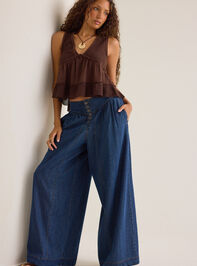 Andy High-Rise Button Front Boho Pant - AS Kids