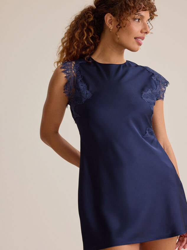 Lennon Satin Mini Dress Detail 2 - AS Kids