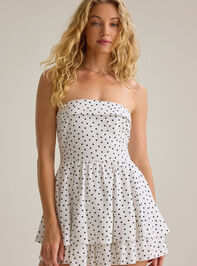 Eliza Strapless Fold Over Polka Dot Romper - AS Kids