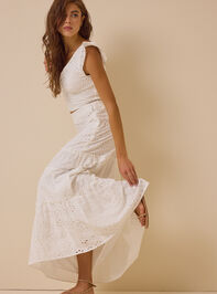 Nalia Eyelet Tiered Midi Skirt Detail 4 - ALTAR'D STATE KIDS