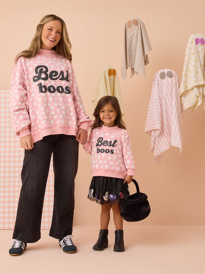 Best Boos Mock Neck Mama Sweatshirt - AS Kids