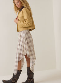 Sarah Suede Collar Trucker Jacket Detail 4 - AS Kids