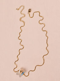 Enamel Trio Slider Necklace Detail 2 - ALTAR'D STATE KIDS