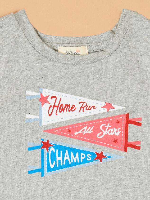 Home Run Flag Tee Detail 2 - ALTAR'D STATE KIDS