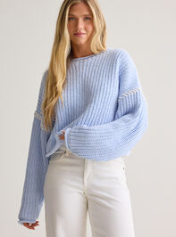 Violetta Whipstitch Pullover Sweater Detail 2 - AS Kids