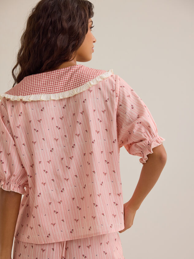 Emma Floral Mama Pajama Set Detail 7 - AS Kids