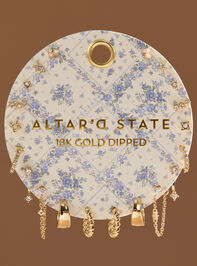 18K Gold Dainty Dangle Earring Set - ALTAR'D STATE KIDS