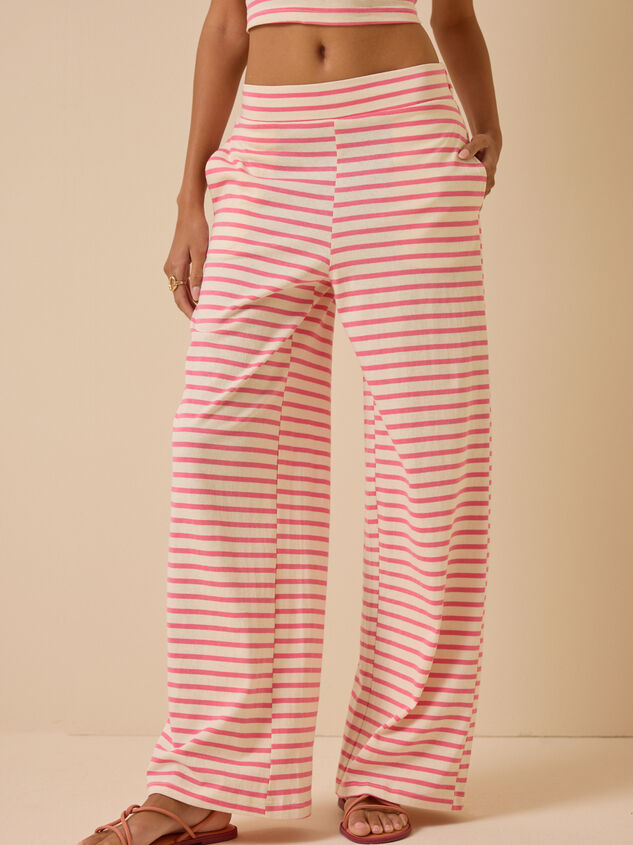 Poppy Stripe Lounge Pants Detail 3 - ALTAR'D STATE KIDS