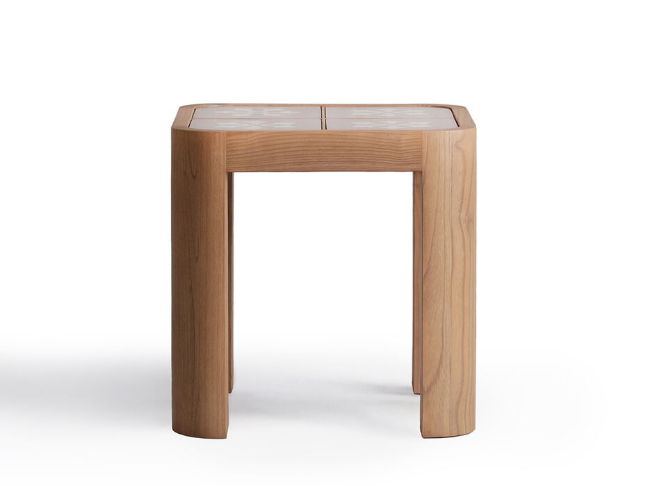 Audrey Wood Side Table Pink and Cream - ALTAR'D STATE KIDS - 