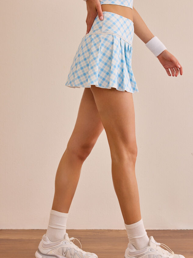Backspin Plaid Active Skort Detail 4 - AS Kids