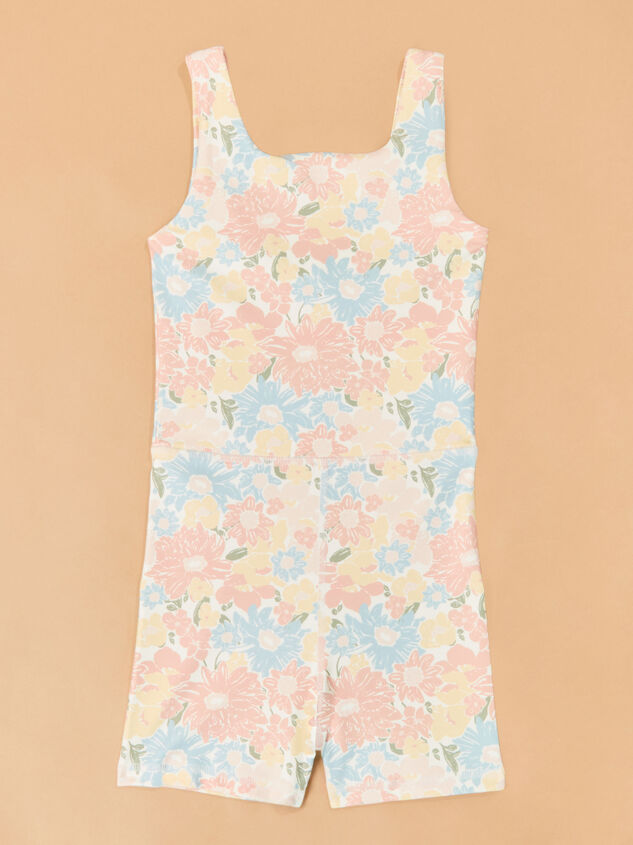 Bryn Botanical Floral Unitard Detail 2 - ALTAR'D STATE KIDS